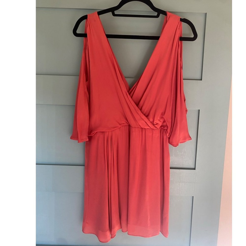 Haute Hippy Pink Silk Dress w/ shoulder cutouts